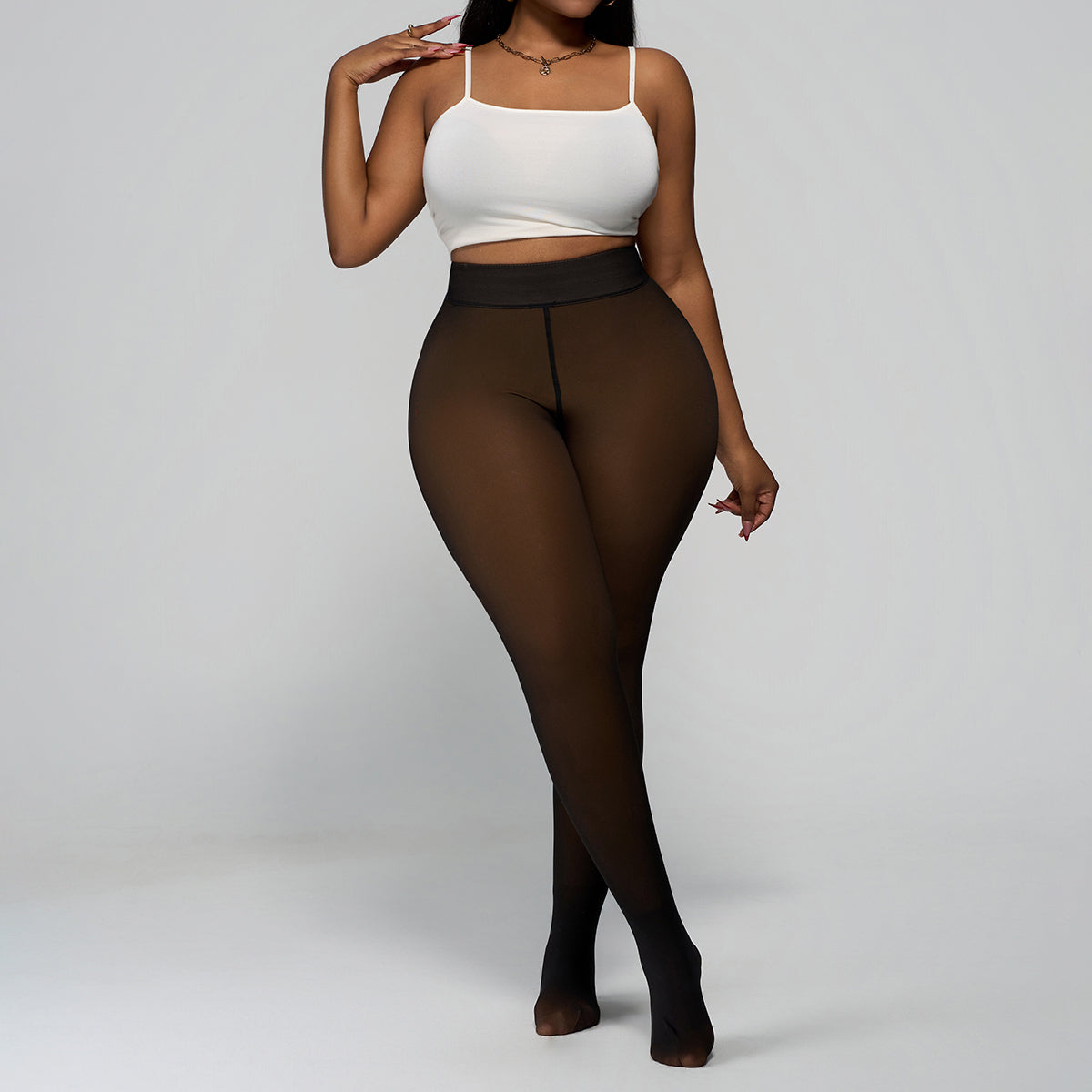 Soft Translucent Leggings For Winter